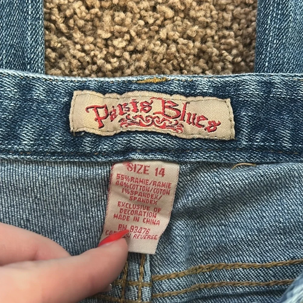 Y2K Paris Blues Flare Jeans - Picture 2 of 7